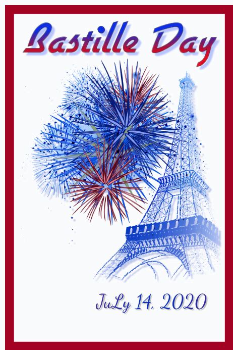 Bastille Day Poster Template Postermywall