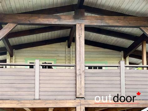 Ограждение террасы загородного дома в kronex-home.by