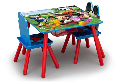 Mickey Mouse Kids Table and Chair Set with Storage – Delta Children