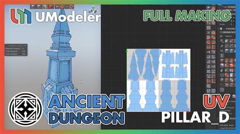 D Modeling In Unity Full Making Video Of Unwrapping A Pillar D In