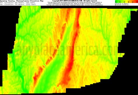 Free Wyoming County, Pennsylvania Topo Maps & Elevations