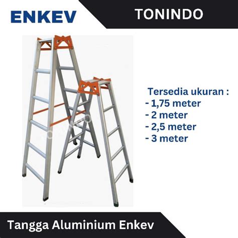 Jual Tangga Lipat Aluminium Enkev NEW Standard Shopee Indonesia