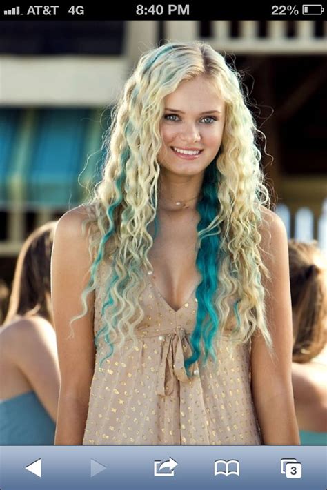 Blue Highlight My Most Favoritest Movie Everrr Blonde Balayage Blonde