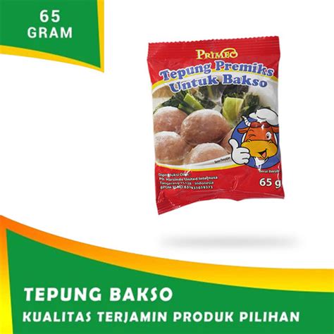 Jual Tepung Bakso Tepung Pengenyal Bakso PRIMEO 65 Gr Jakarta Barat