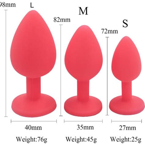 Spicyx 8 5 cm Kırmızı Silikon Anal Plug Mavi Taş Desenli Fiyatı