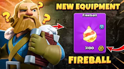 New Fireball Equipment For Grand Warden Clash Of Clans Super Dragon