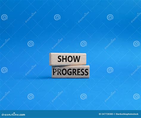 Progress Symbol Pink Steaky Note With Words Show Progress Beautiful