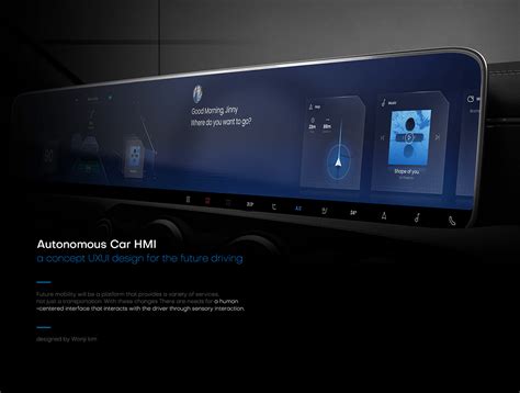 Autonomous Car Hmi Design Behance