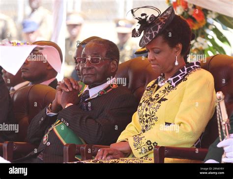 150811 Harare Aug 11 2015 Zimbabwean President Robert Mugabe