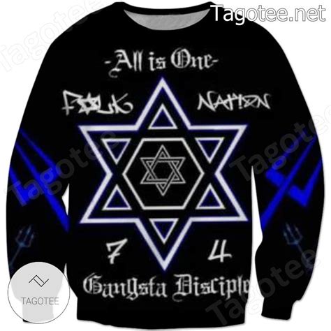 Gd Folk All Is One Gangster Disciple Ugly Christmas Sweater - Tagotee