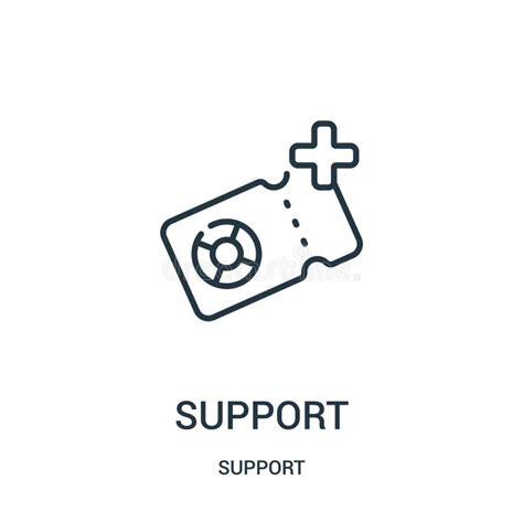 Technical Support Icon Vector From Support Collection Thin Line