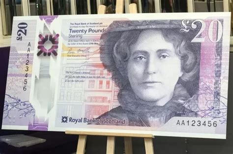 New Scottish £20 bank note becomes first to feature a woman other than ...