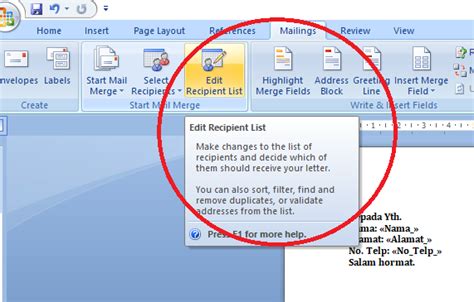 Cara Membuat Mail Merge Di Microsoft Word Mudah Deepublish Store