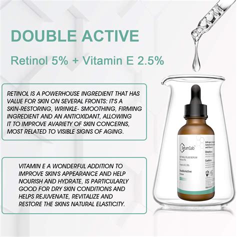 Retinol Serum High Strength For Face And Skin Unique Double Active