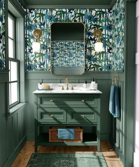 5 Bathroom Decoration Ideas With Beautiful Green Vibrant Flowers Bold