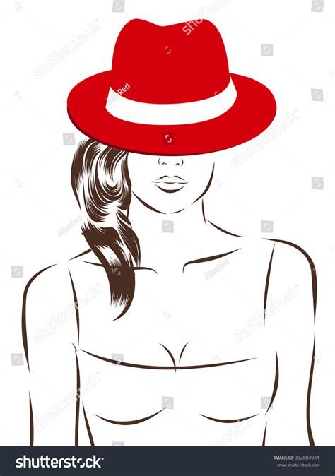 Summer Girl Bikini On White Background Stock Illustration Shutterstock