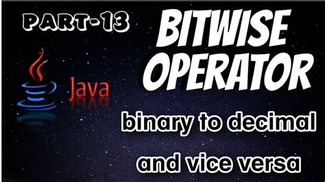 Bitwise Operator In Java Decimal To Binary Learncodewithfun Code