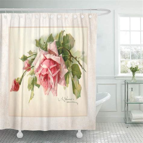 Atabie Grafixmom Romantic Pink Roses On Vintage Antique Pastel Floral