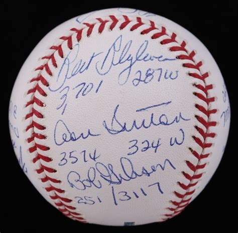 Strikeouts Club Oml Baseball Signed Inscribed By With Randy