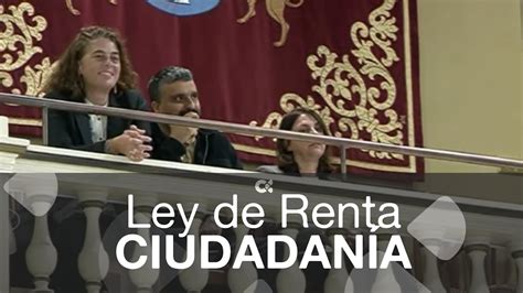 La Renta de Ciudadanía ha sido aprobada este martes en el Parlamento de