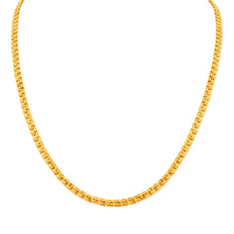 Buy Interweaved Karat Gold Chain At Best Price Tanishq Uae