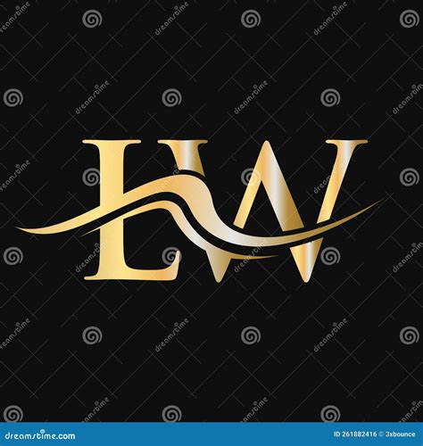 Letter LW Logo Design Initial LW Logotype Template For Business And