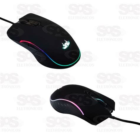 Mouse Gamer Fio Es Dpi Knup Kp Mu