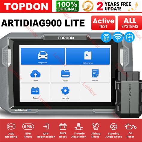 Topdon Ad Lite Bt Car Obd Scanner Diagnostic Tools All System