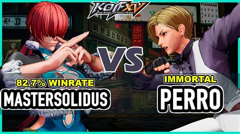 KOF XV Mastersolidus O Yashiro Shermie Clark Vs Perro King Najd