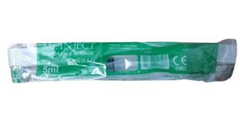 Fiber 5ml Biomed Mrinject Disposable Syringe 21g 100 Singe Use