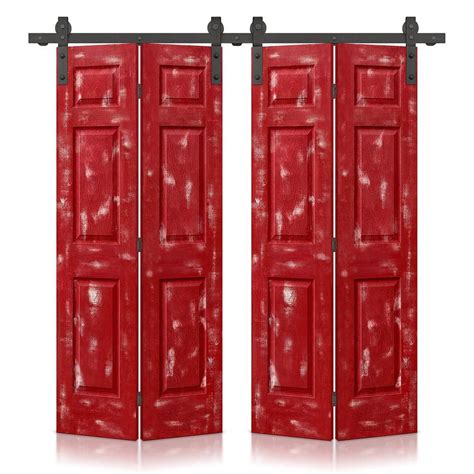 Reviews For CALHOME 72 In X 80 In Hollow Core Vintage Red Stain 6