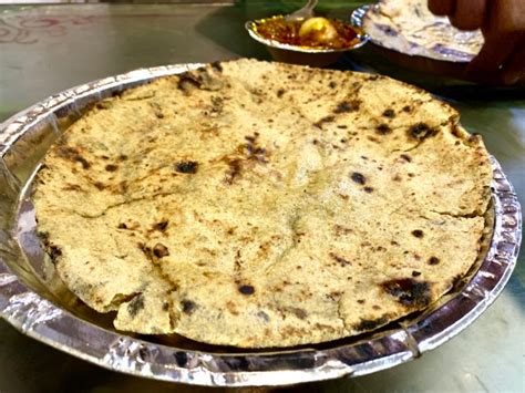 Bejad Roti Aloo Stuffed Kachori Washed Down With Chikoo Shake In