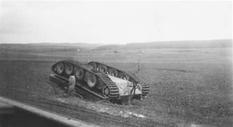 Flipped Over Panther Near Aachen Germany October 1944 Rdestroyedtanks