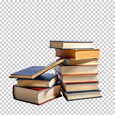 Premium Psd Stack Of Books Isolated On Transparent Background