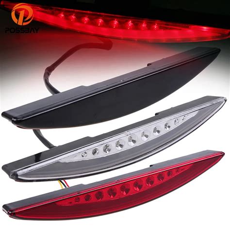 Possbay Motorcycle Taillight Rear Fender Led Brake Tail Light Lamp Fit