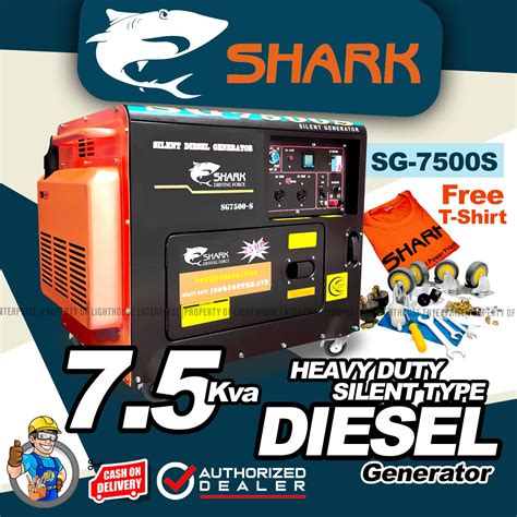 Shark Heavy Duty 75kva 4 Stroke Single Phase Air Cooled Silent Type