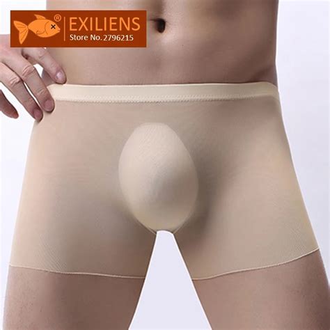 Exiliens New Boxer Men Underwear Mens Boxers Mesh Sexy Perspective Male Calzoncillo Cueca