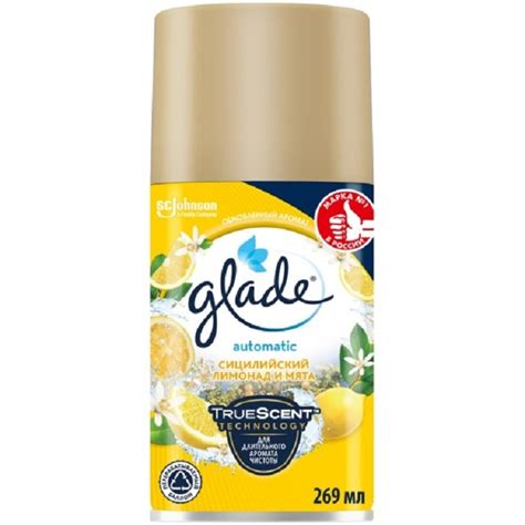 Сменный баллон GLADE Automatic Сицилийский лимонад и мята, 269 мл — Optovik