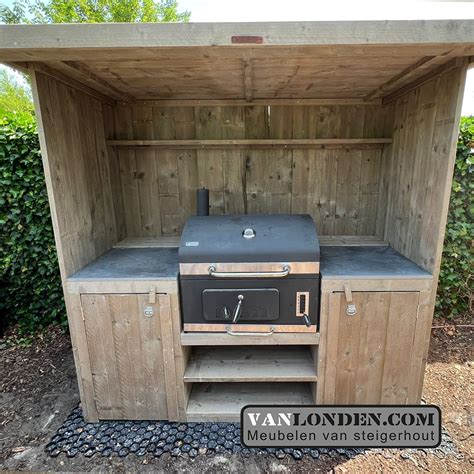 Steigerhouten Buitenkeuken Corne Vanlonden Steigerhout