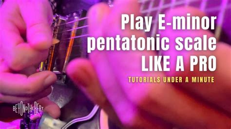 Easiest E Minor Pentatonic Scale Guitar Tutorial Shorts Youtube