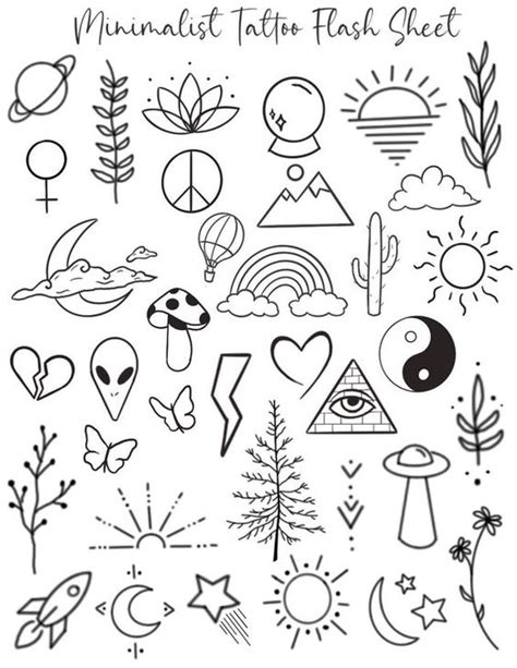 Free Printable Tattoo Flash Sheets