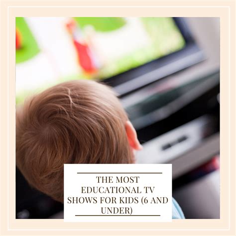 The Most Educational TV Shows For Kids (6 and Under) - It Starts With Coffee - Blog by Neely ...