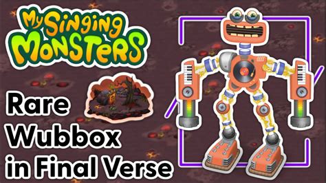 My Singing Monsters — Earth Island Rare Wubbox In Final Verse Youtube