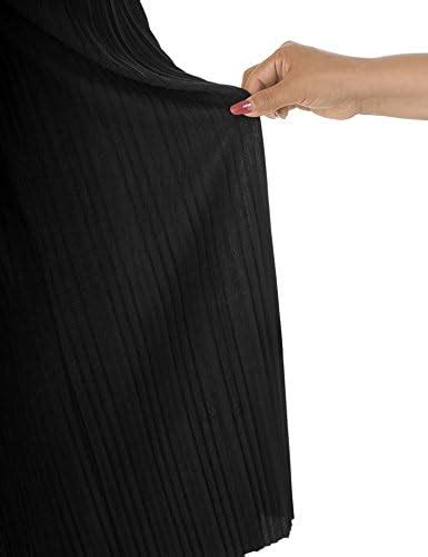 Lock And Love Womens Ankle Maxi Pleated Wide Leg Palazzo Pants With