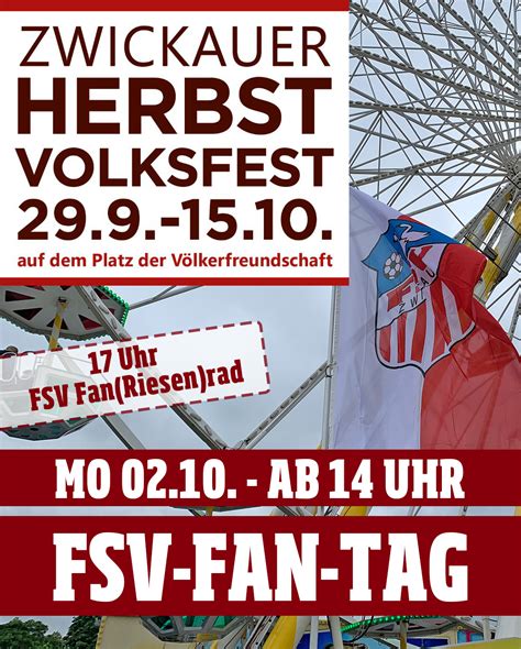 Fsv Fan Tag Auf Dem Zwickauer Herbstvolksfest Fsv Zwickau