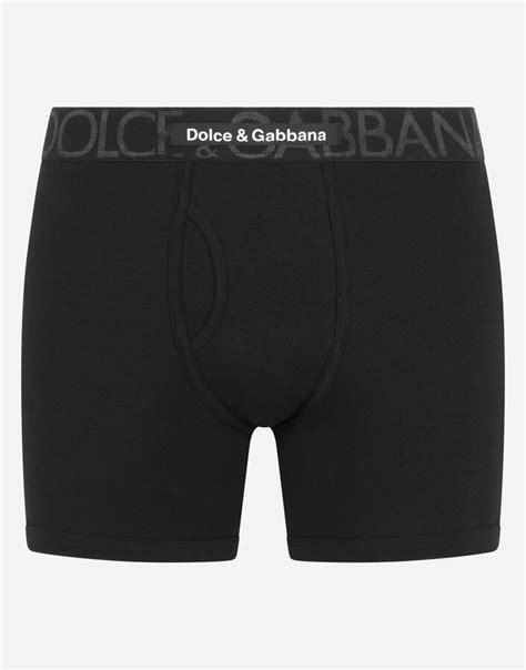 Dolce And Gabbana Long Leg Two Way Stretch Cotton Boxers Shopstyle