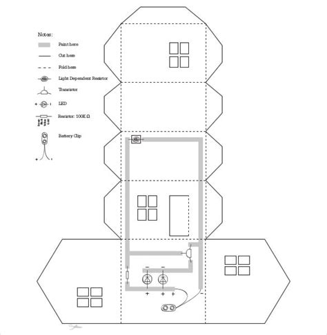 Free House Template Printable Templates