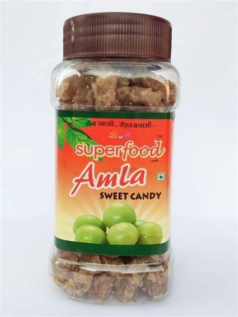 Superfood Toffee Sweet Amla Candy Packaging Type Plastic Jar