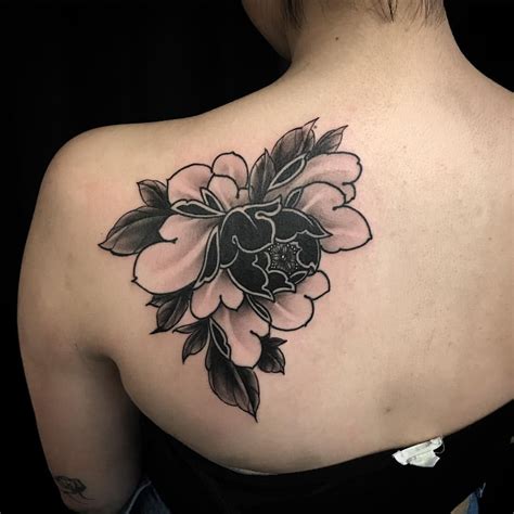 Update 73 Peony Tattoo Black And Grey Incdgdbentre