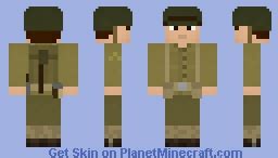 American Soldier WW2 Minecraft Skin